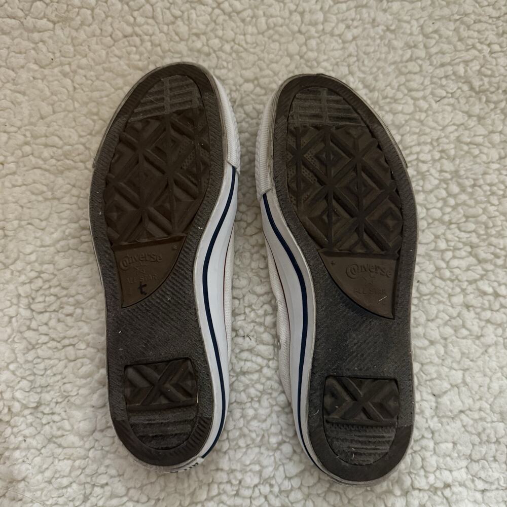 Converse low Slip On White Shoreline All Star sneaker Women size 6 - Picture 6 of 6